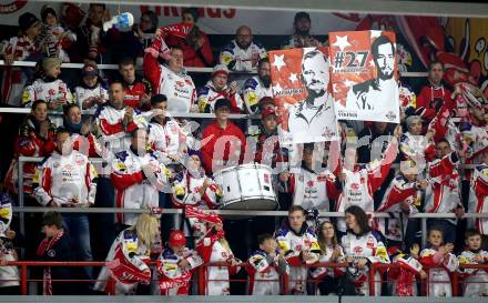 EBEL. Eishockey Bundesliga. KAC gegen HC TWK Innsbruck. Fans (KAC). Klagenfurt, am 17.11.2019.
Foto: Kuess
www.qspictures.net

---
pressefotos, pressefotografie, kuess, qs, qspictures, sport, bild, bilder, bilddatenbank