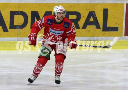 EBEL. Eishockey Bundesliga. KAC gegen	HCB Suedtirol Alperia. Johannes Bischofberger (KAC). Klagenfurt, am 24.11.2019.
Foto: Kuess
www.qspictures.net

---
pressefotos, pressefotografie, kuess, qs, qspictures, sport, bild, bilder, bilddatenbank