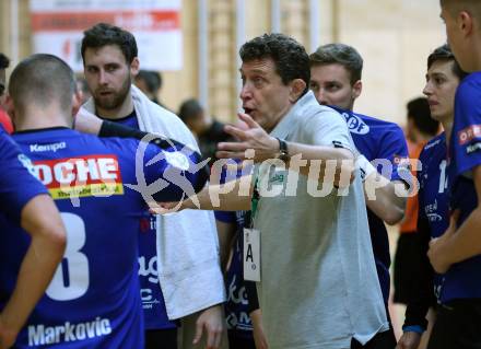 HLA. Handball Bundesliga. SC Kelag Ferlach gegen Sparkasse Schwaz Handball Tirol. Trainer Sinisa Markota (Ferlach). Ferlach, am 23.11.2019.
Foto: Kuess
www.qspictures.net

---
pressefotos, pressefotografie, kuess, qs, qspictures, sport, bild, bilder, bilddatenbank