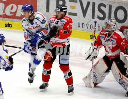 EBEL. Eishockey Bundesliga. EC VSV gegen HC Znojmo.  Anton Karlsson,  (VSV), Adam Sedlak, Teemu Tapio Lassila (Znojmo). Villach, am 29.11.2019.
Foto: Kuess
www.qspictures.net
---
pressefotos, pressefotografie, kuess, qs, qspictures, sport, bild, bilder, bilddatenbank