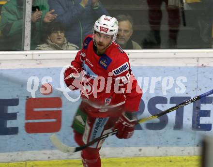 EBEL. Eishockey Bundesliga. KAC gegen	Dornbirn Bulldogs. Torjubel Daniel Obersteiner (KAC). Klagenfurt, am 1.12.2019.
Foto: Kuess
www.qspictures.net

---
pressefotos, pressefotografie, kuess, qs, qspictures, sport, bild, bilder, bilddatenbank