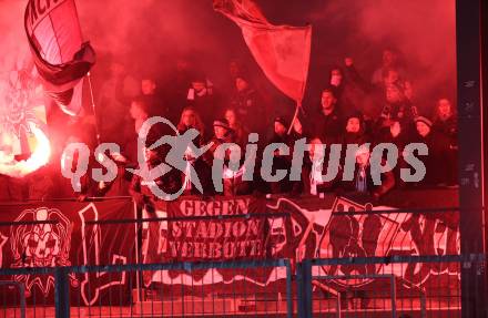 Fussball Bundesliga. RZ Pellets WAC gegen LASK. Fans (LASK). Wolfsberg, am 7.12.2019.
Foto: Kuess
www.qspictures.net

---
pressefotos, pressefotografie, kuess, qs, qspictures, sport, bild, bilder, bilddatenbank