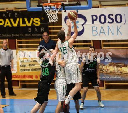 Basketball Zweite Liga 2019/2020. Grunddurchgang 13. Runde. KOS Celovec gegen  Deutsch Wagram Alligators. Andi Smrtnik, Rijad Dzigal (KOS Celovec),  Martin Wustinger, Lukas Hofer (Deutsch Wagram). Klagenfurt, am 7.12.2019.
Foto: Kuess
www.qspictures.net

---
pressefotos, pressefotografie, kuess, qs, qspictures, sport, bild, bilder, bilddatenbank