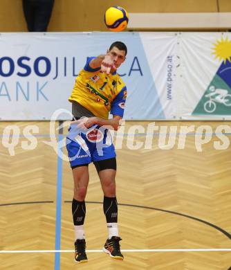 Volleyball CEV Cup. SK Zadruga Aich/Dob gegen VK Ostrava (CZE).   Kacper Andrzej Stelmach (Aich/Dob). Bleiburg, am 18.12.2019.
Foto: Kuess
---
pressefotos, pressefotografie, kuess, qs, qspictures, sport, bild, bilder, bilddatenbank