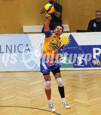 Volleyball CEV Cup. SK Zadruga Aich/Dob gegen VK Ostrava (CZE).   Maximilian Landfahrer (Aich/Dob). Bleiburg, am 18.12.2019.
Foto: Kuess
---
pressefotos, pressefotografie, kuess, qs, qspictures, sport, bild, bilder, bilddatenbank