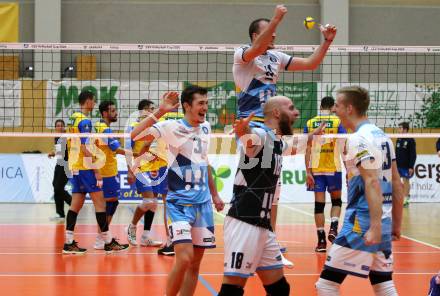 Volleyball CEV Cup. SK Zadruga Aich/Dob gegen VK Ostrava (CZE).   Jubel Ostrava. Bleiburg, am 18.12.2019.
Foto: Kuess
---
pressefotos, pressefotografie, kuess, qs, qspictures, sport, bild, bilder, bilddatenbank