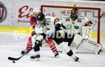 EBEL. Eishockey Bundesliga. KAC gegen	Moser Medical Graz99ers.  Stefan Geier,  (KAC), SEbastian Collberg, Cristopher Nihlstorp (Graz). Klagenfurt, am 28.12.2019.
Foto: Kuess
www.qspictures.net

---
pressefotos, pressefotografie, kuess, qs, qspictures, sport, bild, bilder, bilddatenbank