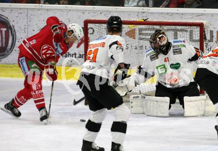 EBEL. Eishockey Bundesliga. KAC gegen	Moser Medical Graz99ers. Manuel Geier,  (KAC), Cristopher Nihlstorp (Graz). Klagenfurt, am 28.12.2019.
Foto: Kuess
www.qspictures.net

---
pressefotos, pressefotografie, kuess, qs, qspictures, sport, bild, bilder, bilddatenbank