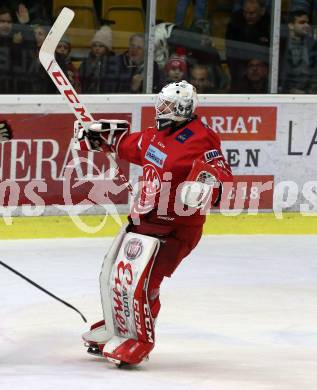 EBEL. Eishockey Bundesliga. KAC gegen	Moser Medical Graz99ers. Jubel David Madlener (KAC). Klagenfurt, am 28.12.2019.
Foto: Kuess
www.qspictures.net

---
pressefotos, pressefotografie, kuess, qs, qspictures, sport, bild, bilder, bilddatenbank