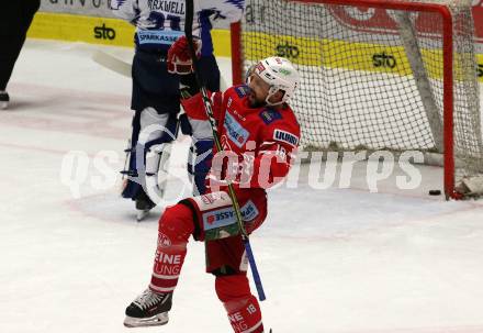 EBEL. Eishockey Bundesliga. VSV gegen KAC.  Torjubel Thomas Koch (KAC). Villach, am 30.12.2019.
Foto: Kuess
www.qspictures.net
---
pressefotos, pressefotografie, kuess, qs, qspictures, sport, bild, bilder, bilddatenbank