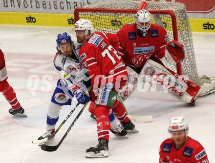 EBEL. Eishockey Bundesliga. VSV gegen KAC. Christof Wappis, (VSV),  Siim Liivik, David Madlener   (KAC). Villach, am 30.12.2019.
Foto: Kuess
www.qspictures.net
---
pressefotos, pressefotografie, kuess, qs, qspictures, sport, bild, bilder, bilddatenbank