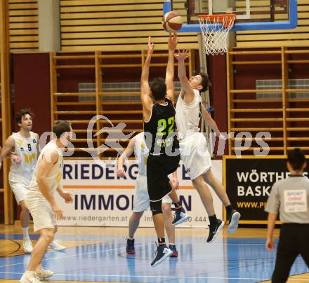 Basketball Zweite Liga 2019/2020. Grunddurchgang 16. Runde. Woerthersee Piraten gegen Basket Flames. Simon Finzgar (Piraten), Fabricio Vay (Basket Flames). Klagenfurt, am 5.1.2020.
Foto: Kuess
www.qspictures.net

---
pressefotos, pressefotografie, kuess, qs, qspictures, sport, bild, bilder, bilddatenbank