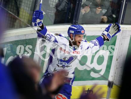 EBEL. Eishockey Bundesliga. VSV gegen Hydro Fehervar AV 19.  Torjubel Kevin Schmidt (VSV). Villach, am 10.1.2020.
Foto: Kuess
www.qspictures.net
---
pressefotos, pressefotografie, kuess, qs, qspictures, sport, bild, bilder, bilddatenbank