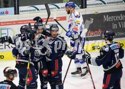 EBEL. Eishockey Bundesliga. VSV gegen Hydro Fehervar AV 19. Torjubel Donat Szita  (Fehervar). Villach, am 10.1.2020.
Foto: Kuess
www.qspictures.net
---
pressefotos, pressefotografie, kuess, qs, qspictures, sport, bild, bilder, bilddatenbank