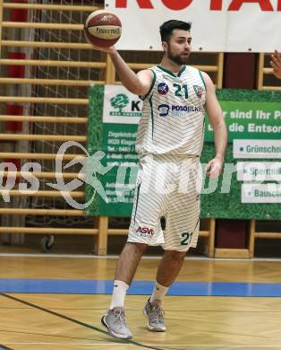 Basketball Zweite Liga 2019/2020. Grunddurchgang 17. Runde. KOS Celovec gegen  BBU Salzburg. Marin Sliskovic (KOS Celovec). Klagenfurt, am 11.1.2020.
Foto: Kuess
www.qspictures.net

---
pressefotos, pressefotografie, kuess, qs, qspictures, sport, bild, bilder, bilddatenbank