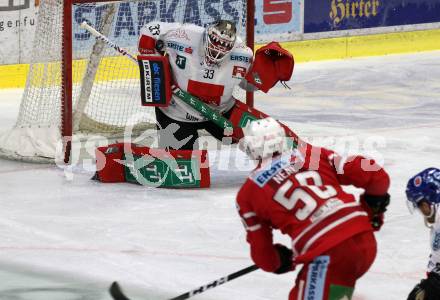 EBEL. Eishockey Bundesliga. KAC gegen	HC TWK Innsbruck. Matthew Neal,  (KAC),  Scott James Darling (Innsbruck). Klagenfurt, am 17.1.2020.
Foto: Kuess
www.qspictures.net

---
pressefotos, pressefotografie, kuess, qs, qspictures, sport, bild, bilder, bilddatenbank