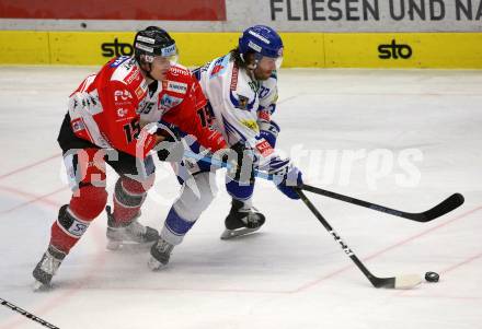 EBEL. Eishockey Bundesliga. VSV gegen HC Orli Znojmo.  Martin Ulmer,  (VSV), Antonin Boruta (Znaim). Villach, am 19.1.2020.
Foto: Kuess
www.qspictures.net
---
pressefotos, pressefotografie, kuess, qs, qspictures, sport, bild, bilder, bilddatenbank