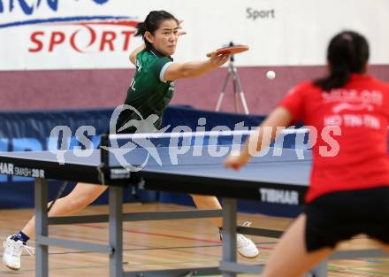 Tischtennis Europacup. TTC Villacher gegen LZ Froschberg. Liu Yuan (Villach), Tin-Tin Ho (Froschberg) . Villach, am 15.2.2020.
Foto: Kuess
www.qspictures.net

---
pressefotos, pressefotografie, kuess, qs, qspictures, sport, bild, bilder, bilddatenbank