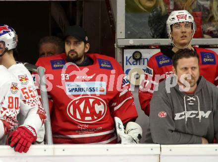 EBEL. Eishockey Bundesliga. KAC gegen	EC Red Bull Salzburg. Jhonas Enroth (KAC). Klagenfurt, am 18.2.2020.
Foto: Kuess
www.qspictures.net

---
pressefotos, pressefotografie, kuess, qs, qspictures, sport, bild, bilder, bilddatenbank