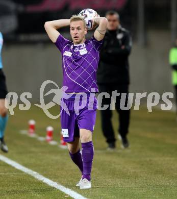 Fussball. 2. Liga. SK Austria Klagenfurt gegen SV Guntamatic Ried.  Florian Jaritz (Klagenfurt). Klagenfurt, am 21.2.2020.
Foto: Kuess
www.qspictures.net
---
pressefotos, pressefotografie, kuess, qs, qspictures, sport, bild, bilder, bilddatenbank