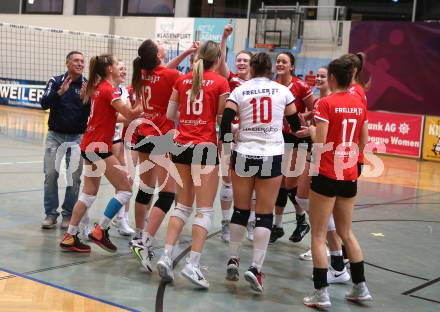 Volleyball. AVL. ATSC Kelag Wildcats Klagenfurt gegen VC Tirol, Jubel Wildcats. Klagenfurt, am 22.2.2020.
Foto: Kuess
---
pressefotos, pressefotografie, kuess, qs, qspictures, sport, bild, bilder, bilddatenbank