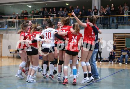 Volleyball. AVL. ATSC Kelag Wildcats Klagenfurt gegen VC Tirol, Jubel Wildcats. Klagenfurt, am 22.2.2020.
Foto: Kuess
---
pressefotos, pressefotografie, kuess, qs, qspictures, sport, bild, bilder, bilddatenbank