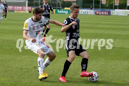 Fussball Bundesliga. RZ Pellets WAC gegen LASK. Michael Novak,  (WAC),   Rene Renner (LASK). Wolfsberg, am 7.6.2020.
Foto: Kuess
www.qspictures.net

---
pressefotos, pressefotografie, kuess, qs, qspictures, sport, bild, bilder, bilddatenbank