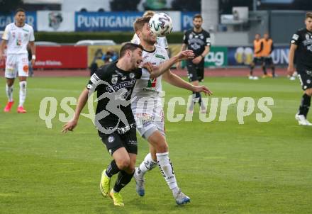 Fussball. Tipico Bundesliga. RZ Pellets WAC gegen SK Sturm Graz. Dominik Baumgartner,  (WAC), Otar Kiteishvili  (Graz). Wolfsberg, am 24.6.2020.
Foto: Kuess
www.qspictures.net

---
pressefotos, pressefotografie, kuess, qs, qspictures, sport, bild, bilder, bilddatenbank