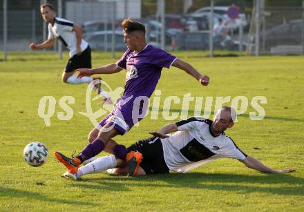 Fussball. Unterliga Ost. Austria Klagenfurt Amateure gegen ASK Klagenfurt. Alexander Killar,  (Austria Klagenfurt Amat.), Danijel Micic  (ASK Klagenfurt). Klagenfurt, 9.8.2020.
Foto: Kuess
---
pressefotos, pressefotografie, kuess, qs, qspictures, sport, bild, bilder, bilddatenbank