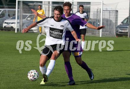 Fussball. Unterliga Ost. Austria Klagenfurt Amateure gegen ASK Klagenfurt. Fabio Markelic,  (Austria Klagenfurt Amat.),  Pascal Fabian Lorenz (ASK Klagenfurt). Klagenfurt, 9.8.2020.
Foto: Kuess
---
pressefotos, pressefotografie, kuess, qs, qspictures, sport, bild, bilder, bilddatenbank