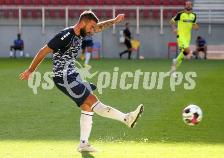 Fussball Testspiel. SK Austria Klagenfurt gegen SC Paderborn 07.  Kosmas Gkezos (Klagenfurt). Klagenfurt, am 19.8.2020.
Foto: Kuess
www.qspictures.net
---
pressefotos, pressefotografie, kuess, qs, qspictures, sport, bild, bilder, bilddatenbank