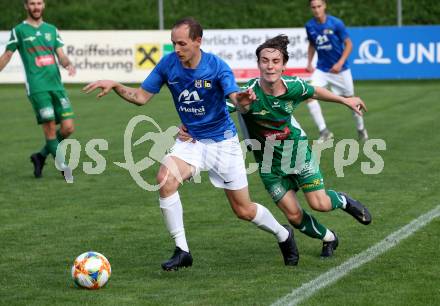 Fussball. Unterliga West. Matrei gegen Lienz. Kevin Koeffler (Matrei), Lukas Matthias Lassnig (Lienz). Matrei, 15.8.2020.
Foto: Kuess
---
pressefotos, pressefotografie, kuess, qs, qspictures, sport, bild, bilder, bilddatenbank