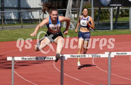 Leichtathletik.  400 Meter Huerden. Anna Slama (KLC), Magdalena Kulnik (KLC). Villach, am 8.8.2020.
Foto: Kuess
---
pressefotos, pressefotografie, kuess, qs, qspictures, sport, bild, bilder, bilddatenbank