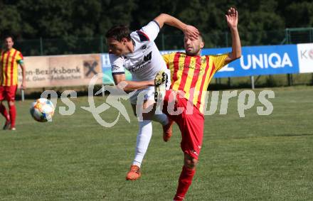 Fussball 1. Klasse C. Glanegg gegen St. Veit. Darko Tosic,  (Glanegg), Oliver Krappinger (St. Veit). Glanegg, am 23.8.2020.
Foto: Kuess
---
pressefotos, pressefotografie, kuess, qs, qspictures, sport, bild, bilder, bilddatenbank