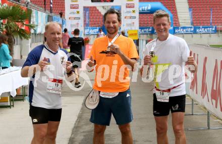 Kaernten laeuft.  Roman Stary, Josef Groechenig, Arno Arthofer. Klagenfurt, am 23.8.2020.
Foto: Kuess
---
pressefotos, pressefotografie, kuess, qs, qspictures, sport, bild, bilder, bilddatenbank