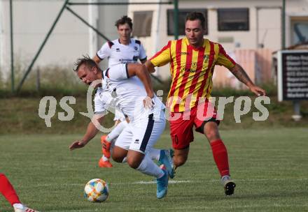 Fussball 1. Klasse C. Glanegg gegen St. Veit. Milovan Pantelic (Glanegg), Andreas Karpf (St. Veit). Glanegg, am 23.8.2020.
Foto: Kuess
---
pressefotos, pressefotografie, kuess, qs, qspictures, sport, bild, bilder, bilddatenbank