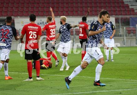 Fussball OEFB Cup. SK Austria KLagenfurt gegen Stadl-Paura. Torjubel Torsten Mahrer (Klagenfurt). KLagenfurt, am 28.8.2020.
Foto: Kuess
---
pressefotos, pressefotografie, kuess, qs, qspictures, sport, bild, bilder, bilddatenbank