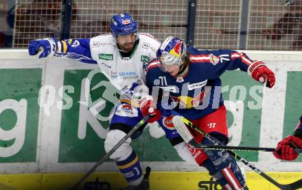 EBEL. Eishockey Bundesliga. VSV gegen EC Red Bull Salzburg. Frederik Allard, (VSV), Aljaz Predan   (Salzburg). Villach, am 25.11.2020.
Foto: Kuess
www.qspictures.net
---
pressefotos, pressefotografie, kuess, qs, qspictures, sport, bild, bilder, bilddatenbank