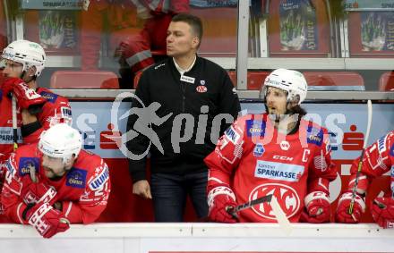 EBEL. Eishockey Bundesliga. KAC gegen	spusu Vienna Capitals. Trainer Andrej Hocevar (KAC). Klagenfurt, am 29.11.2020.
Foto: Kuess
www.qspictures.net

---
pressefotos, pressefotografie, kuess, qs, qspictures, sport, bild, bilder, bilddatenbank