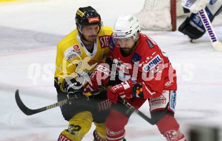 EBEL. Eishockey Bundesliga. KAC gegen	spusu Vienna Capitals. Thomas Koch,  (KAC), Julian Grosslercher (Vienna). Klagenfurt, am 29.11.2020.
Foto: Kuess
www.qspictures.net

---
pressefotos, pressefotografie, kuess, qs, qspictures, sport, bild, bilder, bilddatenbank