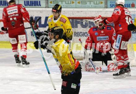 EBEL. Eishockey Bundesliga. KAC gegen	spusu Vienna Capitals. Torjubel Benjamin Nissner  (Vienna). Klagenfurt, am 29.11.2020.
Foto: Kuess
www.qspictures.net

---
pressefotos, pressefotografie, kuess, qs, qspictures, sport, bild, bilder, bilddatenbank