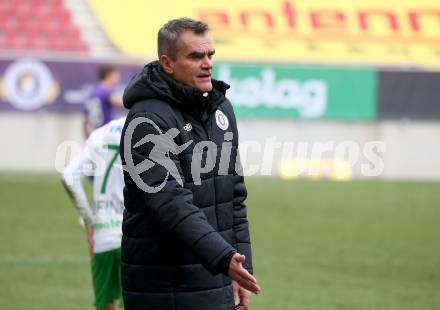 Fussball 2. Liga. SK Austria Klagenfurt gegen  SC Austria Lustenau.  Trainer Robert Micheu (Klagenfurt). Klagenfurt, am 29.11.2020.
Foto: Kuess
www.qspictures.net
---
pressefotos, pressefotografie, kuess, qs, qspictures, sport, bild, bilder, bilddatenbank