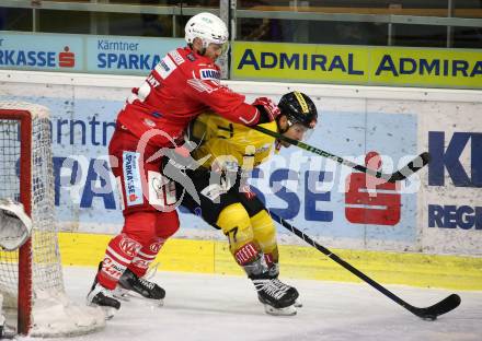 EBEL. Eishockey Bundesliga. KAC gegen	spusu Vienna Capitals. Thomas Vallant,  (KAC), Colin Campbell (Vienna). Klagenfurt, am 29.11.2020.
Foto: Kuess
www.qspictures.net

---
pressefotos, pressefotografie, kuess, qs, qspictures, sport, bild, bilder, bilddatenbank