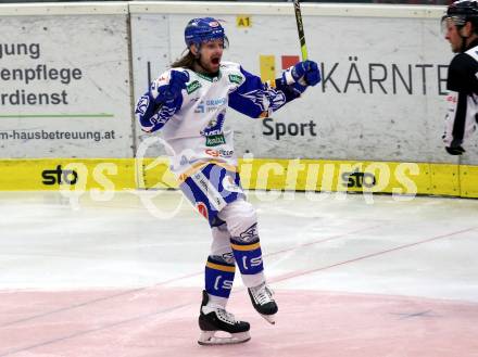 EBEL. Eishockey Bundesliga. VSV gegen KAC. Torjubel Christof Wappis  (VSV). Villach, am 1.12.2020.
Foto: Kuess
www.qspictures.net
---
pressefotos, pressefotografie, kuess, qs, qspictures, sport, bild, bilder, bilddatenbank