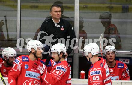 EBEL. Eishockey Bundesliga. VSV gegen KAC. Trainer Andrej Hocevar (KAC). Villach, am 1.12.2020.
Foto: Kuess
www.qspictures.net
---
pressefotos, pressefotografie, kuess, qs, qspictures, sport, bild, bilder, bilddatenbank