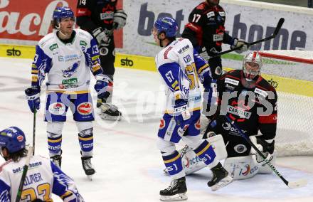 EBEL. Eishockey Bundesliga. VSV gegen Bratislava Capitals.  Torjubel Chris Collins, Jordan Caron (VSV). Villach, am 8.12.2020.
Foto: Kuess
www.qspictures.net
---
pressefotos, pressefotografie, kuess, qs, qspictures, sport, bild, bilder, bilddatenbank