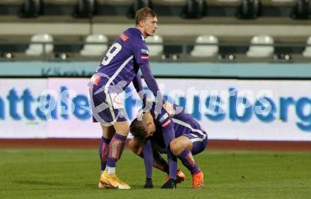 Fussball. Bundesliga. RZ Pellets WAC gegen FK Austria Wien. Georg Teigl, Benedikt Pichler   (Wien). Wolfsberg, am 13.12.2020.
Foto: Kuess
www.qspictures.net

---
pressefotos, pressefotografie, kuess, qs, qspictures, sport, bild, bilder, bilddatenbank