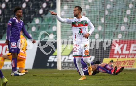 Fussball. Bundesliga. RZ Pellets WAC gegen FK Austria Wien. Torjubel Eliel Peretz (WAC). Wolfsberg, am 13.12.2020.
Foto: Kuess
www.qspictures.net

---
pressefotos, pressefotografie, kuess, qs, qspictures, sport, bild, bilder, bilddatenbank