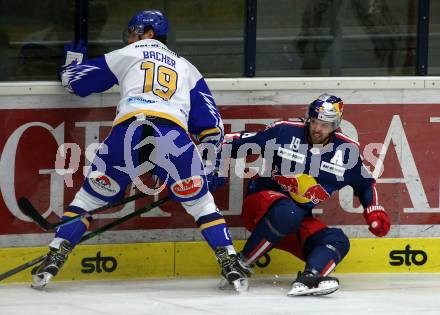 EBEL. Eishockey Bundesliga. VSV gegen EC Red Bull Salzburg.  Stefan Bacher,  (VSV), Rick Schofield (Salzburg). Villach, am 18.12.2020.
Foto: Kuess
www.qspictures.net
---
pressefotos, pressefotografie, kuess, qs, qspictures, sport, bild, bilder, bilddatenbank