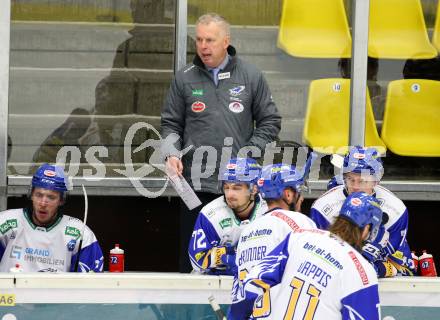 EBEL. Eishockey Bundesliga. VSV gegen EC Red Bull Salzburg. Trainer Rob Daum  (VSV). Villach, am 18.12.2020.
Foto: Kuess
www.qspictures.net
---
pressefotos, pressefotografie, kuess, qs, qspictures, sport, bild, bilder, bilddatenbank